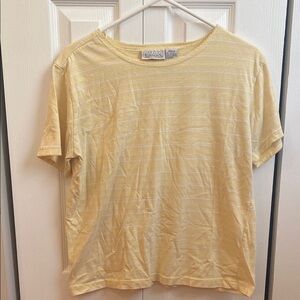 Basic Editions Yellow Short Sleeve Tee